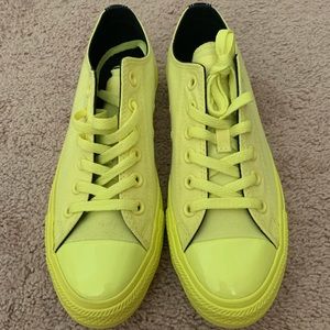 Neon Yellow Converse